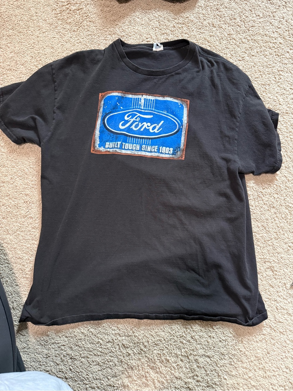 vintage style ford racing graphic tee y2k faded black